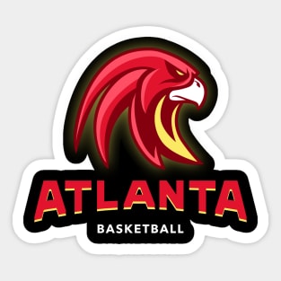 Atlanta hawks basketball Sticker